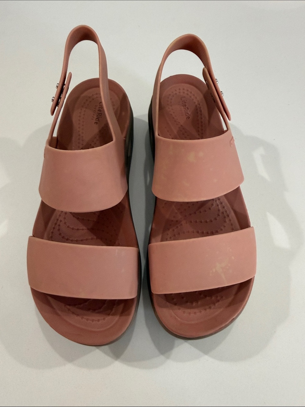 Crocs Pink Brooklyn Wedge | Size 6